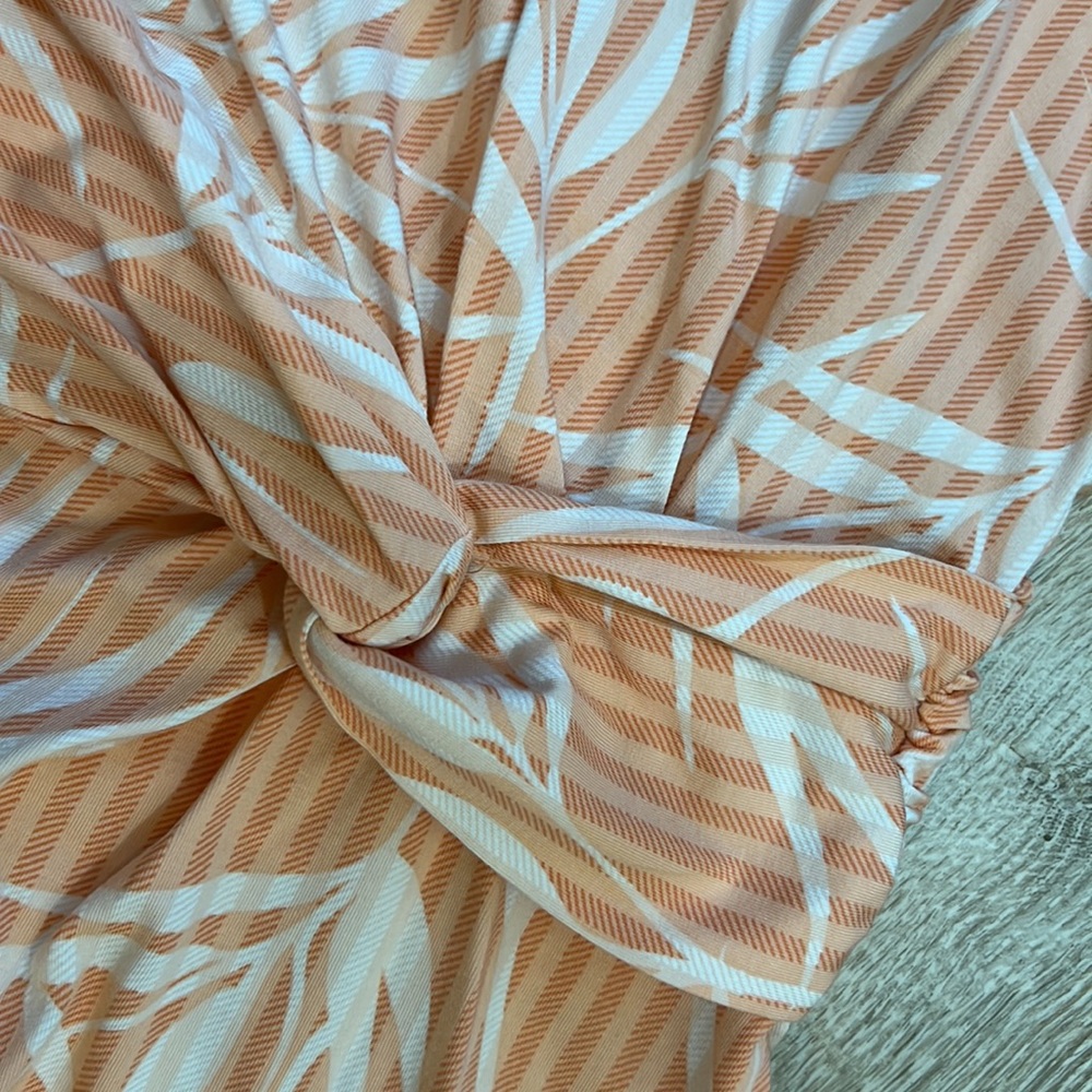 Lands End |  Coral Tropical Print Dress - Picture 4 of 6
